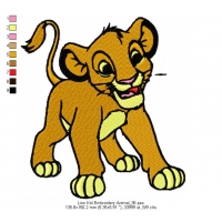 Lion Kid Embroidery Animal_36